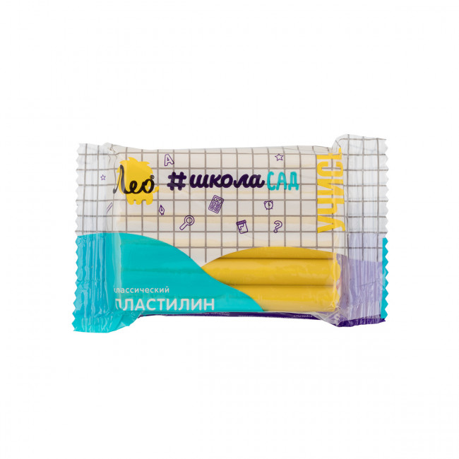 Пластилин классический 50г "Учись", желтый, ШколаСад Лео/LMC-50 (10) Пластилин классический 50г "Учись", желтый, ШколаСад Лео/LMC-50 (10)