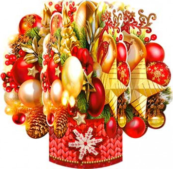 Корзинка "Новогодняя композиция" кор1-06