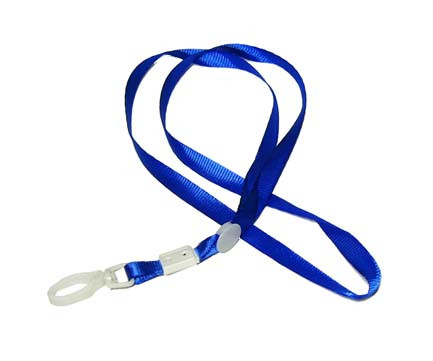 Шнурок для бейджа BL-482 желтый, пластик карабин (100/6000)