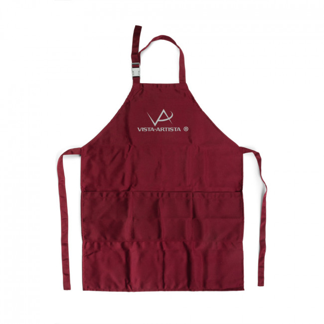 Фартук тканевый 80% полиэстер, 20% хлопок, бордовый, VISTA-ARTISTA /07-51