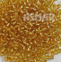 Бисер "ASMAR" размер №8, вес: 450 г, золотистый, внутреннее серебрение