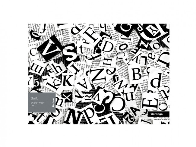 Папка-конверт на кнопке Berlingo "Swift" А4, 180мкм, с рисунком