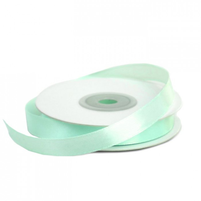 Лента 1,2см 22,85м атласная, тиффани, Микрос/ч17987 (10)