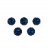 Бусина 8мм пластик, №11 т.синий, 5шт, Zlatka/BWM-08.№11