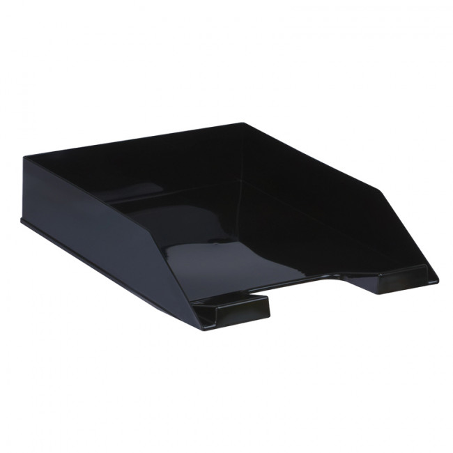 Лоток для бумаг горизонтальный СТАММ "Каскад", черный Лоток для бумаг горизонтальный СТАММ "Каскад", черный