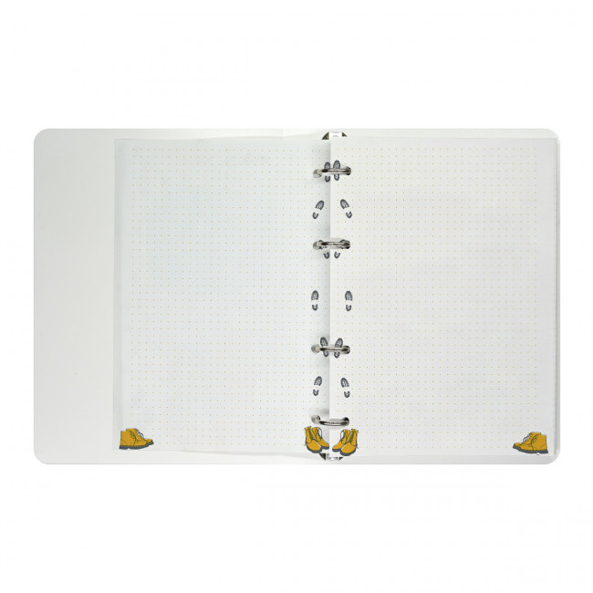 Тетрадь А5 80л в точку "Кеды синие", со сменным блоком, на кольцах, BV/7-80-632/03 (16)