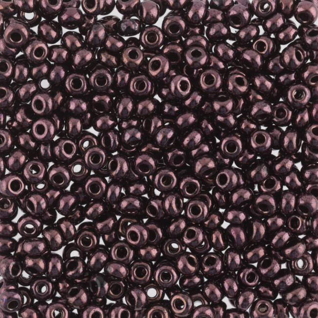 Бисер "ASMAR" размер №8, вес: 450 г, коричневый перламутровый