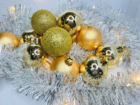 Набор Ёлочных шаров, золото, Jevelry/SV-506