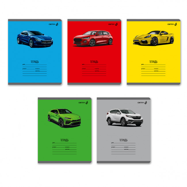 Тетрадь 18 линия "Дрифт" скрепка, Светоч/Т185_01454 (20)