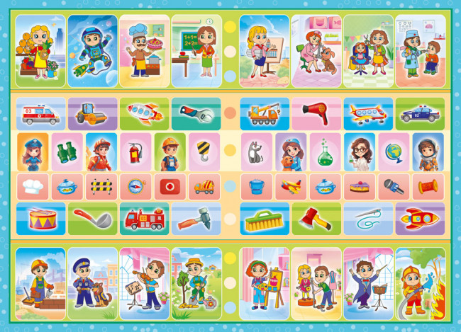 Раскраска с наклейками (А5) РНМ-713