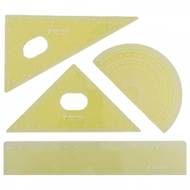 Набор чертеж.пласт.гибкий MACARONS 15см 4предм. арт. MY-1449 (1/30/480наб)