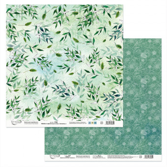 Бумага 30.5x30.5 см 190 г/кв.м для скрапбукинга "Цветочный атлас. Анемоны.", Mr.Painter /PSR 180104