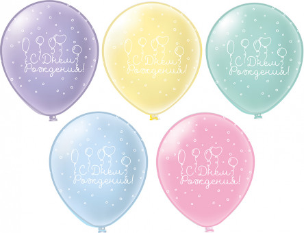 Шар12'' шелк "СДР! Нежность", 25 шт, БК Микрос/ч45172