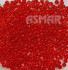 Бисер "ASMAR" размер №6, вес: 450 г, цвет - красный прозрачный