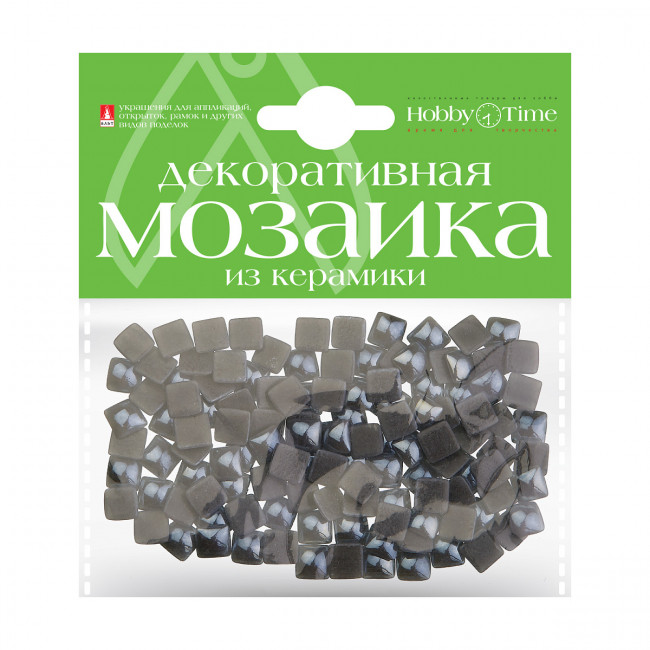 Мозаика 8х8мм декоративная из керамики, 100шт, серая, BV/2-332/15 Мозаика 8х8мм декоративная из керамики, 100шт, серая, BV/2-332/15