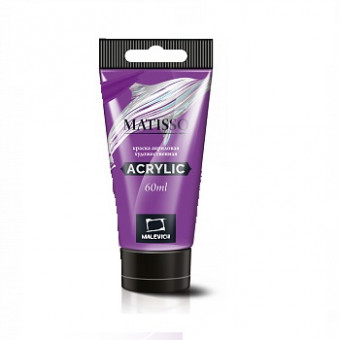 Акриловая краска 60мл "Matisso", фиолетовая флуоресцентная, Малевичъ/617152