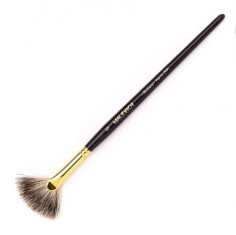Кисть для создания текстур Малевичъ, барсук, веерная №8 750003