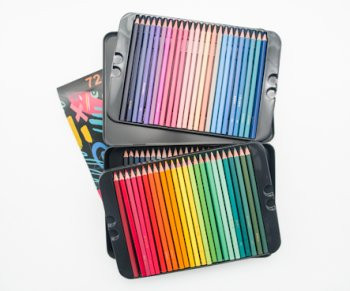 Карандаши 72 цв. Brutfuner WBF-2 масляные деревянные, заточенные, в черной металлической коробке (1/5/20)