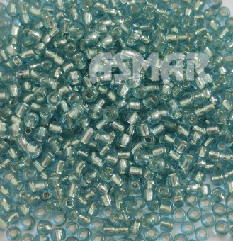 Бисер "ASMAR" размер №6, вес: 450 г, небесный, внутреннее серебрение