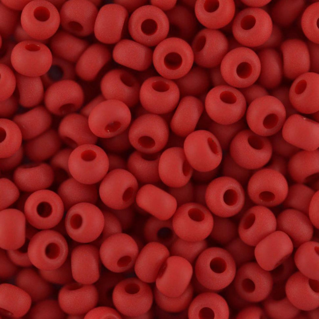 Бисер "ASMAR" размер №8, вес: 450 г, красный матовый
