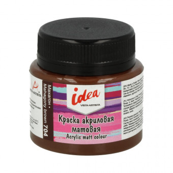 Краска акриловая для декора матовая 50мл 704 Махагон, idea, VISTA-ARTISTA/ IMA-50 704