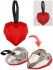 Шкатулка детская металл.сердце (9,7х9) "Красное" (арт. TH08)