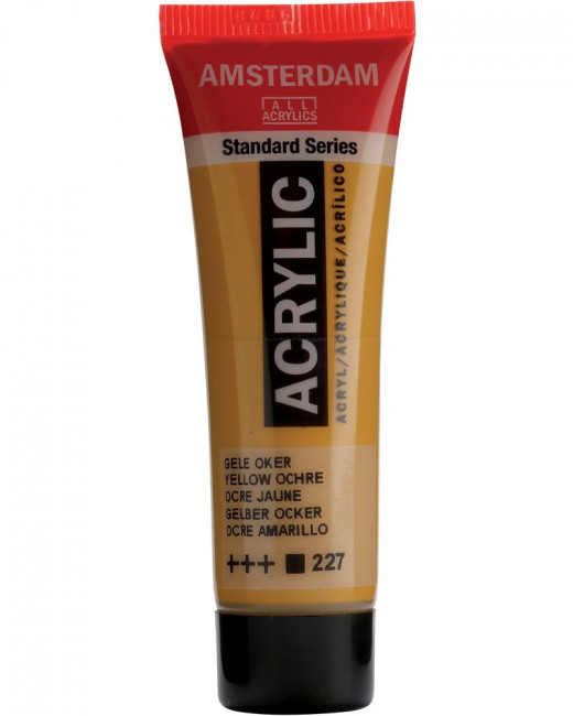Краска акриловая Amsterdam туба 20мл №227 Охра желтая