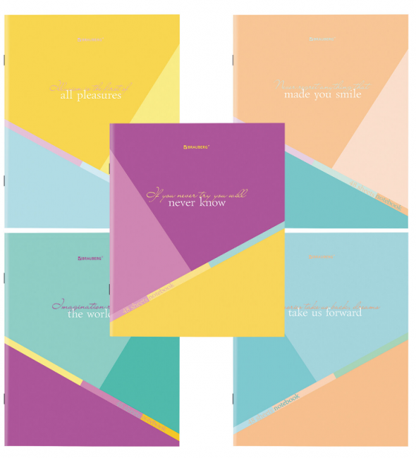 Тетрадь 48 клетка "Multicolor" скрепка, BRAUBERG/404361