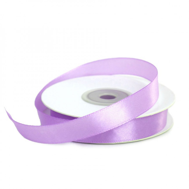 Лента 1,2см 22,85м атласная, светло-сиреневая, Микрос/ч17969 (10)