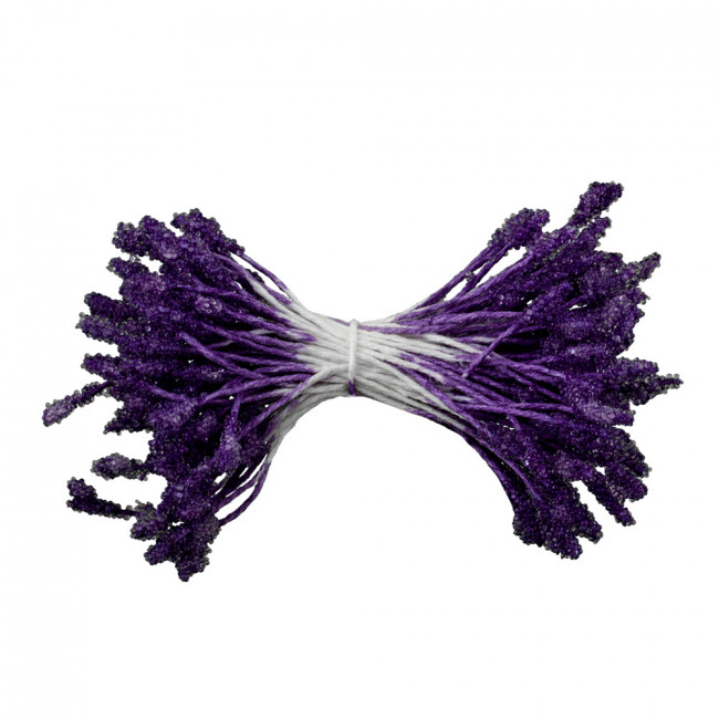 Тычинки для искусственных цветов 85шт сливовый/plum, Fiorico, Blumentag/ TIC/B-1.5 слив