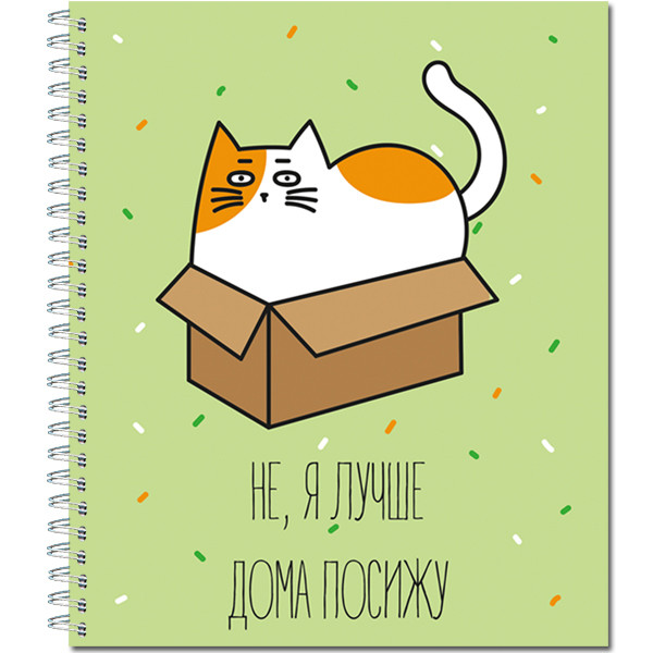 Тетрадь общ.,170х203, 48л., гребень, "Котаны", 4+0+уф, 4 диз (30)
