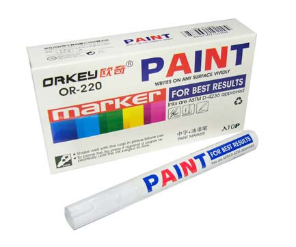 Маркер-краска Orkey CC-140/ВY-38/BH-151 белый, OR-220 (10/100/1200) Маркер-краска Orkey CC-140/ВY-38/BH-151 белый, OR-220 (10/100/1200)