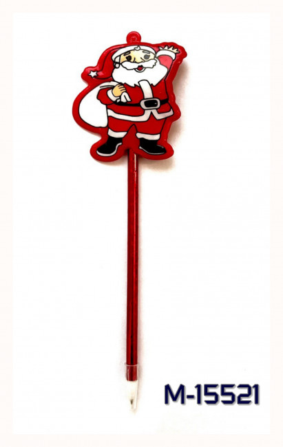 Ручка шариковая синяя 0,7мм "CHRISTMAS MOOD"  пластиковый корпус, сменный стержень 100 мм, Mazari/M-15521 (12)