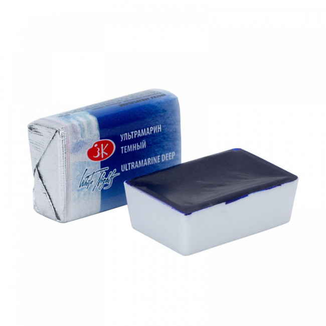 Акварель художественная 1 цвет, 2,5мл, кювет, цвет ультрамарин темный Белые ночи Невская палитра 1911521