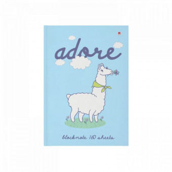 Блокнот А5 160л клетка "Давай, лама, давай!", твёрдая обложка, BV/3-160-074/16