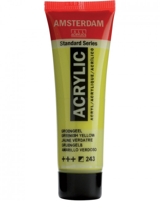 Краска акриловая Amsterdam туба 20мл №243 Желто-зеленый