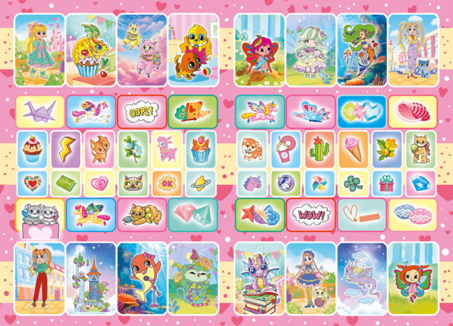 Раскраска с наклейками (А5) РНМ-743