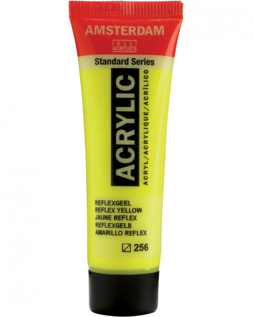 Краска акриловая Amsterdam туба 20мл №256 Жёлтый отражающий