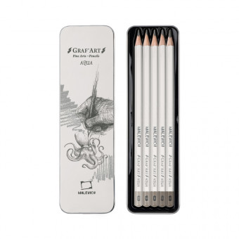 Набор акварельных графитных карандашей Малевичъ GrafArt, 5 шт, 193210