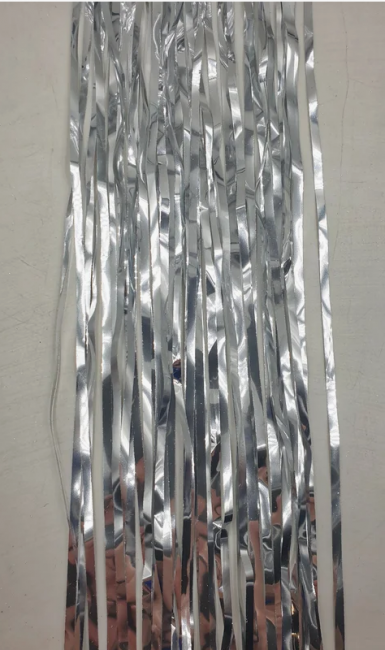 Дождик 1,5м из фольги серебро, 10шт, Микрос/Ч08465