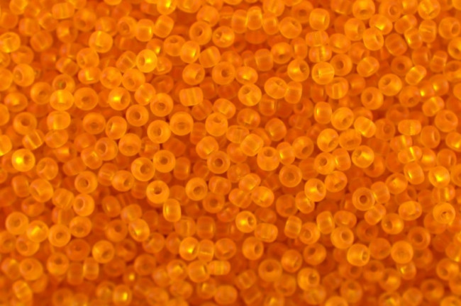 Бисер "ASMAR" размер №8, вес: 450 г, оранжевый матовый