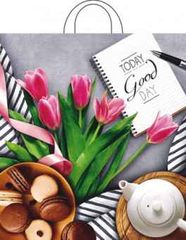 Пакет ПНД петлевой (38*42) 40 мкм "Завтрак" (25)