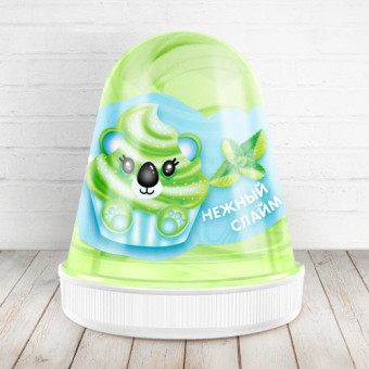 Слайм "Monster's Slime Fluffy" Зеленый Мята, FL012