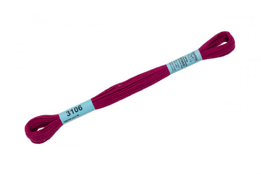 Нитки для вышивания "Gamma"    мулине  ( 3071-3172 )  100% хлопок     8 м №3106 лиловый