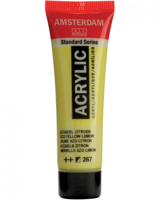 Краска акриловая Amsterdam туба 20мл №267 Желтый лимонный АЗО