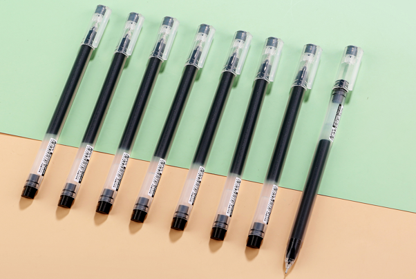 Ручка гелевая черная 0,5мм, пиш.резерв 10км, Aodemei GP-039 (60)