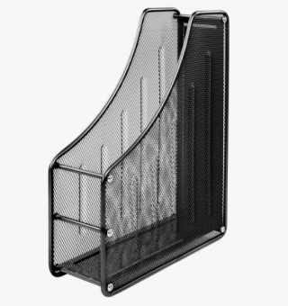 Лоток вертикальный металлический на 1 отделение, черный, WENZER OFFiCE /307А