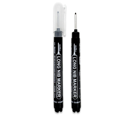 Маркер разметочный WG-5 "Черный" 1,0мм, с длинным пером 20мм №A267 (5/100/3000)