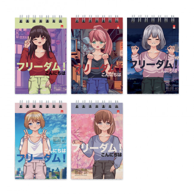 Блокнот А7 40л клетка "Anime. Freedom", 5 видов ассорти, BV/3-40-728 (50) Блокнот А7 40л клетка "Anime. Freedom", 5 видов ассорти, BV/3-40-728 (50)