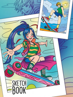 Скетчбук "Активный выходной. Аниме". Формат: 145х203х13 160стр, Проф-Пресс